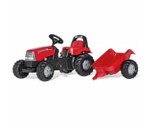 Vaikiškas minamas traktorius su priekaba - vaikams nuo 2,5 iki 5 m. | RollyKid Case | Rolly Toys 